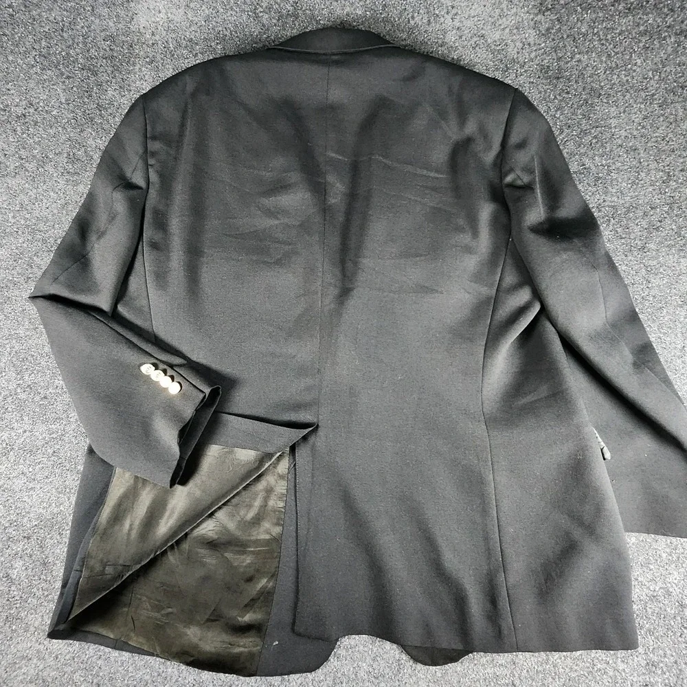 Wimbledon‎ Of England Men's 50R Black Gold Button Blazer Sport Coat Suit Jacket